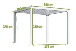 OUTFLEXX Pergola, Weiß Matt, Aluminium, 300x300x248 Cm -Kettler Verkäufe 24135 05.jpg