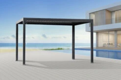 OUTFLEXX Pergola, Anthrazit Matt, Aluminium, 400x300x248 Cm, Kurbelbar