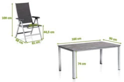 KETTLER Cubic/ Basic Plus Padded Esstischgarnitur, Silber/anthrazit, Alu/Textilene, Tisch 160x90 Cm, 6 Multipo 18 KETTLER Cubic/ Basic Plus Padded Esstischgarnitur, Silber/anthrazit, Alu/Textilene, Tisch 160x90 Cm, 6 Multipo -Kettler Verkäufe 28700 anthrazit 05.jpg