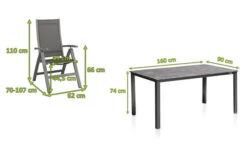 KETTLER Cubic/Altura Esstischgarnitur, Anthrazit, Alu/Kettalit/Textilene, 160x90 Cm, 6 Multipos -Kettler Verkäufe 28776 5.jpg