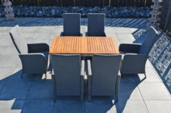 OUTFLEXX Malaga Sitzgruppe, Natur/anthrazit/flanelle, FSC-Teak/Edelstahl/Alu/Sunbrella, 150/200x90cm, 6 Sessel, Plattenstärke 20mm, Verstellbare Rückenlehne -Kettler Verkäufe 28872 11.JPG