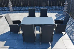 OUTFLEXX Malaga Premium Esstischgarnitur, Anthrazit/grau/sooty, Alu/Glas/Subrella, 180/240cm, 6 Sessel, Ausziehfunktion, Verstellbare Rückenlehne -Kettler Verkäufe 28878 14.JPG