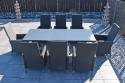OUTFLEXX Malaga Premium Esstischgarnitur, Anthrazit/grau/sooty, Alu/Glas/Subrella, 180/240cm, 8 Sessel, Ausziehfunktion, Verstellbare Rückenlehne -Kettler Verkäufe 28879 13.JPG