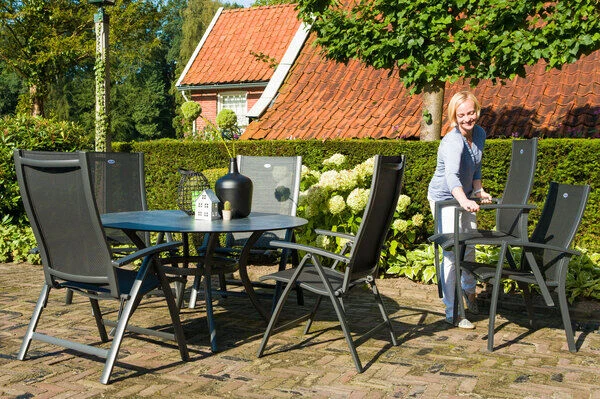 HARTMAN Belcampo Dining III Sessel, Xerix / Dunkelgrau, Alu / Textilene, 67 X 68 X 100 Cm 4 HARTMAN Belcampo Dining III Sessel, Xerix / Dunkelgrau, Alu / Textilene, 67 X 68 X 100 Cm – Bild 2