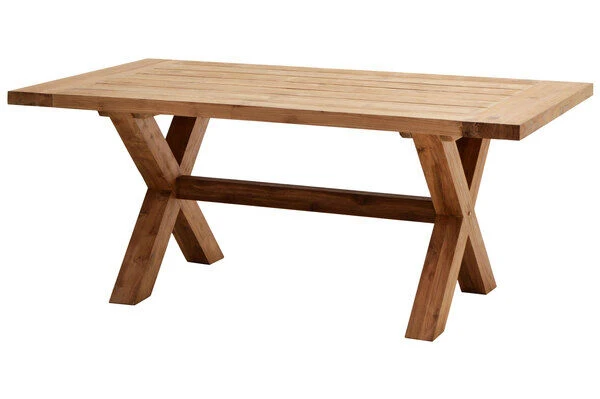 Gartentisch Lincoln Aus Gebürstetem Teakholz Von Ploß 4 Gartentisch Lincoln Aus Gebürstetem Teakholz Von Ploß – Bild 2