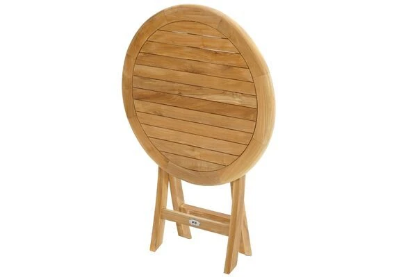 Klapptisch Cleveland Aus Teakholz Von Ploß, Rund, 4 Klapptisch Cleveland Aus Teakholz Von Ploß, Rund, – Bild 2