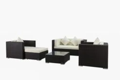 OUTFLEXX Loungemöbel-Set, 5 Personen, Braun, Polyrattan, Inkl. Kaffeetisch, Wasserfeste Kissenbox -Kettler Verkäufe 2 1298 BOX B.jpg