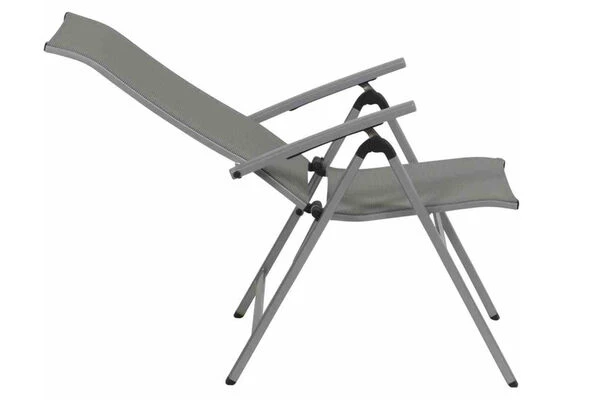 MWH Fabulo Multipositionssessel, Silber/hellgrau, Alu/Textil, 67 X 62 X 111 Cm, Klappbar 4 MWH Fabulo Multipositionssessel, Silber/hellgrau, Alu/Textil, 67 X 62 X 111 Cm, Klappbar – Bild 2