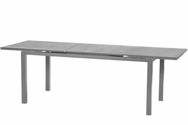 SIENA GARDEN Miros Esstisch, Silber/anthrazit, Alu/Spraystone, 180/240x90 Cm 4 SIENA GARDEN Miros Esstisch, Silber/anthrazit, Alu/Spraystone, 180/240x90 Cm – Bild 2