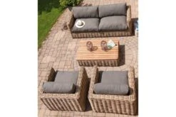 SONNENPARTNER Sands Loungegruppe, Light Oaks, Geflecht, 4 Personen, Inkl. Polster -Kettler Verkäufe 2 18652.jpg
