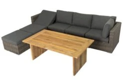 OUTFLEXX Loungegarnitur, Polyrattan/Teakholz, Tisch 160x90cm, Für 6 Personen, Wasserfeste Kissenbox -Kettler Verkäufe 2 19394.jpg