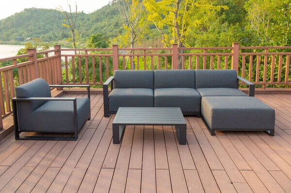 OUTFLEXX Loungeset, Sooty, Alu/Sunbrella, Für 5 Personen, Loungetisch 100x80 Cm 4 OUTFLEXX Loungeset, Sooty, Alu/Sunbrella, Für 5 Personen, Loungetisch 100x80 Cm – Bild 2