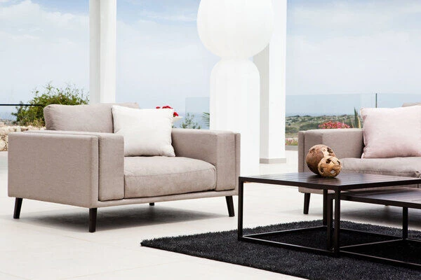 OUTFLEXX Lazy Loungeset, 3907 Taupe Chine, Alu/Sunbrella, Bis Zu 5 Personen, Inkl. Dekokissen 4 OUTFLEXX Lazy Loungeset, 3907 Taupe Chine, Alu/Sunbrella, Bis Zu 5 Personen, Inkl. Dekokissen – Bild 2