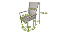 DOPPLER Expert Sessel, Silber/beige, Alu/Textilene, 56x63x100 Cm, Stapelbar 5 DOPPLER Expert Sessel, Silber/beige, Alu/Textilene, 56x63x100 Cm, Stapelbar -Kettler Verkäufe 2 20902.jpg