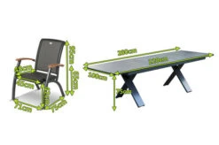 HARTMAN Sondermodell Xanadu / Da Vinci Sitzgruppe, Xerix/anthrazit, Alu/Glaskeramik, 6 Diningsessel, 220/280x100cm -Kettler Verkäufe 2 21086.jpg