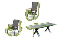 HARTMAN Sondermodell Xanadu / Da Vinci Sitzgruppe, Xerix/anthrazit, Alu/Glaskeramik, 2 Diningsessel, 8 Multipos, 220/280x100cm -Kettler Verkäufe 2 21091.jpg