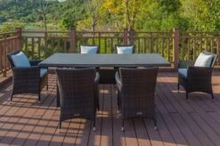 OUTFLEXX Dining Set, Braun Marmoriert, Polyrattan, Tisch 220x100cm, Spraystone, 6mm, 6 Sessel 23 OUTFLEXX Dining Set, Braun Marmoriert, Polyrattan, Tisch 220x100cm, Spraystone, 6mm, 6 Sessel -Kettler Verkäufe 2 21231.jpg