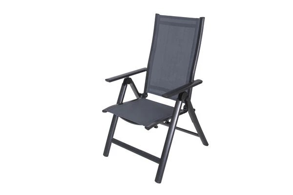 OUTFLEXX Multipositionssessel, Anthrazit/grau, Alu/Textilene, 70x58x106cm 3 OUTFLEXX Multipositionssessel, Anthrazit/grau, Alu/Textilene, 70x58x106cm