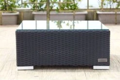 OUTFLEXX Beistelltisch/Hocker, Schwarz, Polyrattan, Inkl. Glasplatte Und Polster -Kettler Verkäufe 2 2392 8.jpg