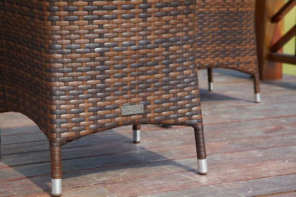 OUTFLEXX 2er-Set Sessel, Braun Marmoriert, Polyrattan, Inkl Polster Und Kissen 6 OUTFLEXX 2er-Set Sessel, Braun Marmoriert, Polyrattan, Inkl Polster Und Kissen – Bild 4