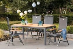 HARTMAN Raffaelo Multipositionssessel, Xerix/anthrazit, Alu/Textilene, Mit FSC-Teak-Armlehnen -Kettler Verkäufe 3 11665 1.jpg