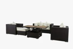 OUTFLEXX Lounge-Set, 5 Personen, Braun, Polyrattan, Inkl. Loungetisch, Wasserfeste Kissenbox -Kettler Verkäufe 3 1298 BOX D.jpg