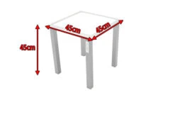 VILLANA Beistelltisch, Silber/weiß, Aluminium/Sicherheitsglas, 45 X 45 X 45 Cm -Kettler Verkäufe 3 13406 1.jpg