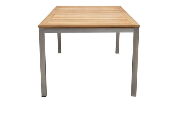 OUTFLEXX Ausziehtisch, FSC-Teakholz/Edelstahl, Plattenstärke 25mm, 180/240x100cm 10 OUTFLEXX Ausziehtisch, FSC-Teakholz/Edelstahl, Plattenstärke 25mm, 180/240x100cm – Bild 8