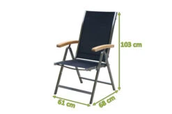 OUTFLEXX Multipositionssessel, Schwarz, Edelstahl/Textilene, Armlehnen Aus FSC-Teakholz -Kettler Verkäufe 3 13508.jpg