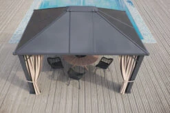 OUTFLEXX Profi Hardtop Pavillon, Grau, Aluminium, 3 X 3,6m Mit Seitenteilen Und Insektennetz -Kettler Verkäufe 3 13586.jpg