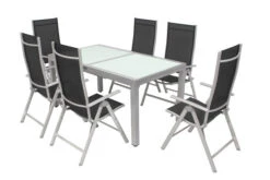 VILLANA Sitzgruppe, Silber/schwarz, Alu/Textil, Tisch 160/220 Cm, 6 Multipositionssessel -Kettler Verkäufe 3 13872.jpg