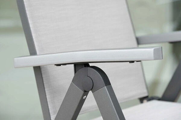 STERN New Top Klappsessel, Anthrazit/silber, Aluminium/Textil, 75x60x113 Cm, Rückenlehne Verstellbar, Klappbar 5 STERN New Top Klappsessel, Anthrazit/silber, Aluminium/Textil, 75x60x113 Cm, Rückenlehne Verstellbar, Klappbar – Bild 3