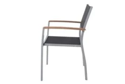 VILLANA Stapelsessel, Silber/schwarz, Alu/Textilene, 57 X 56 X 84 Cm, FSC Akazienholz Armlehnen -Kettler Verkäufe 3 16455.jpg