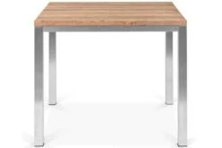 OUTFLEXX Esstischgarnitur, Silber, Edelstahl / FSC-Teakholz, Tisch 90 X 90 Cm, 4 Stapelsessel -Kettler Verkäufe 3 17254.jpg