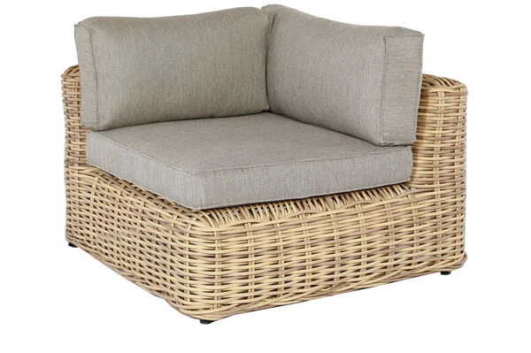 OUTFLEXX Ecklounge, Natur Meliert/sand, Polyrattan, Für 5 Personen, Inkl. Polster 5 OUTFLEXX Ecklounge, Natur Meliert/sand, Polyrattan, Für 5 Personen, Inkl. Polster – Bild 3