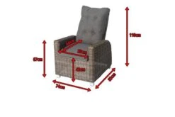 OUTFLEXX Dining Sessel, Grau, Polyrattan, 74 X 83 X 110 Cm, Rückenlehne Stufenlos Verstellbar -Kettler Verkäufe 3 18911.jpg