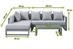 OUTFLEXX Willis Loungemöbel, Grau, Aluminium, 5 Personen, Tisch 110x60x36 Cm, Tischplatte Aus Glas -Kettler Verkäufe 3 20131.jpg