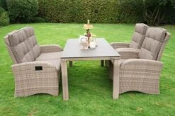 Ploß Rabida Comfort Dining Tisch, Champagner-meliert, Polyrattan, 180x110 Cm, Glasplatte In Steinoptik -Kettler Verkäufe 3 20168.jpg