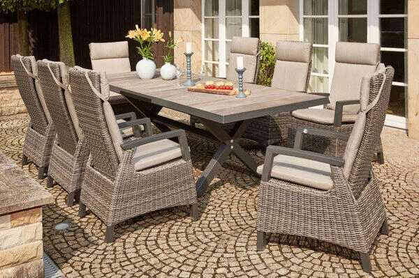 SIENA GARDEN Corido Dining Sessel, Charcoal, Alu / Gardino®-Geflecht, 76x62x109 Cm, Verstellbar 9 SIENA GARDEN Corido Dining Sessel, Charcoal, Alu / Gardino®-Geflecht, 76x62x109 Cm, Verstellbar – Bild 7