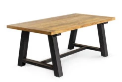 OUTFLEXX Belanda Esstisch, Dark Grey/natur, Alu/recycled FSC®-Teak, 200x100x76cm, Rustikal Gebürstet, A-Gestell -Kettler Verkäufe 3 20321.jpg