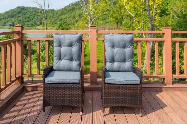 OUTFLEXX 2er Set Dining Sessel, Braun Marmoriert, Polyrattan, 55 X 65 X 112 Cm, Rücken Stufenlos Verstellbar 6 OUTFLEXX 2er Set Dining Sessel, Braun Marmoriert, Polyrattan, 55 X 65 X 112 Cm, Rücken Stufenlos Verstellbar – Bild 4