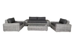 OUTFLEXX Loungemöbel, White Faded Grey, Polyrattan, 4 Personen, Inkl. Tisch 70 X 130 Cm Und Polster Aus Olefin In Anthrazit -Kettler Verkäufe 3 20789.jpg