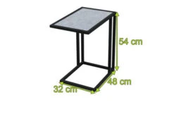 OUTFLEXX Beistelltisch, Schwarz, Aluminium, 32 X 48 X 54 Cm, Perfekt Für Lounges, Keramiktischplatte -Kettler Verkäufe 3 20797.jpg