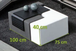 OUTFLEXX Jigsaw Loungetisch, Natte White/sooty, Alu/Sunbrella, 150 X 100 X 42 Cm, Individuell Aufstellbar, Verschiedene Stellmöglichkeiten -Kettler Verkäufe 3 20807.jpg