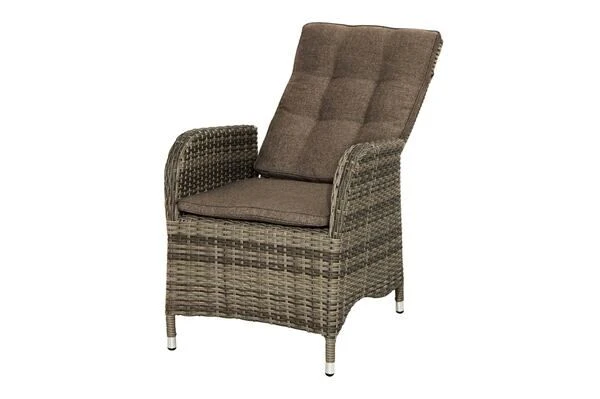 Ploß Rabida Dining Sessel, Champagner-meliert, Polyrattan, Verstellbar, Mit Fußhocker 3 Ploß Rabida Dining Sessel, Champagner-meliert, Polyrattan, Verstellbar, Mit Fußhocker