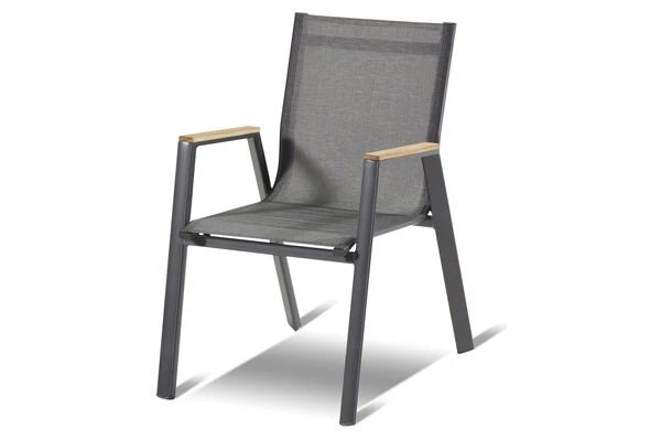 HARTMAN Sondermodell Xanadu / Aruba Set, Xerix/anthrazit, Alu/Glaskeramik, 10 Stapelsessel, 220/280x100cm 5 HARTMAN Sondermodell Xanadu / Aruba Set, Xerix/anthrazit, Alu/Glaskeramik, 10 Stapelsessel, 220/280x100cm – Bild 3