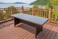 OUTFLEXX Dining Set, Braun Marmoriert, Polyrattan, Tisch 220x100cm, Spraystone, 6mm, 6 Sessel 24 OUTFLEXX Dining Set, Braun Marmoriert, Polyrattan, Tisch 220x100cm, Spraystone, 6mm, 6 Sessel -Kettler Verkäufe 3 21231.jpg