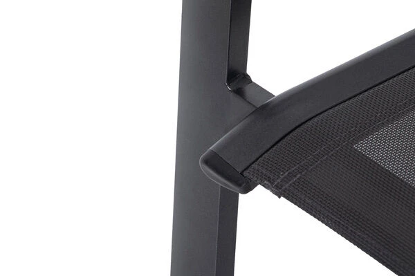 OUTFLEXX Stapelsessel, Anthrazit/grau, Alu/Textilene, 65x60x94cm 5 OUTFLEXX Stapelsessel, Anthrazit/grau, Alu/Textilene, 65x60x94cm – Bild 3