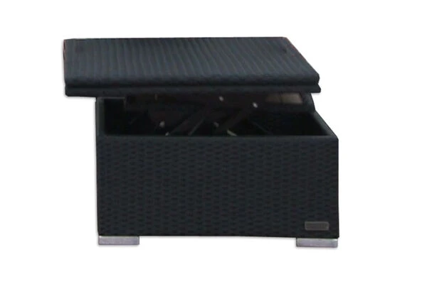 OUTFLEXX Loungetisch Höhenverstellbar, Schwarz, Polyrattan, 75/152x75x40/64,5cm 5 OUTFLEXX Loungetisch Höhenverstellbar, Schwarz, Polyrattan, 75/152x75x40/64,5cm – Bild 3