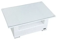 OUTFLEXX Kaffeetisch, Weiß, Polyrattan, 108,5x68cm, Inkl. Glasplatte -Kettler Verkäufe 3 2511 13.jpg